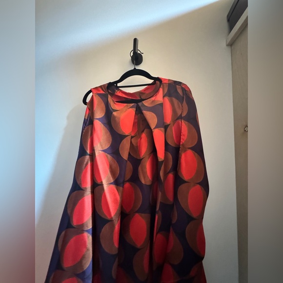 Zara Retro Geometric Long Sleeve mini dress - Picture 2 of 3